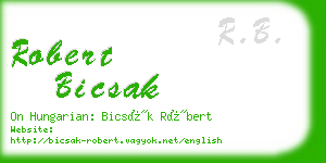 robert bicsak business card